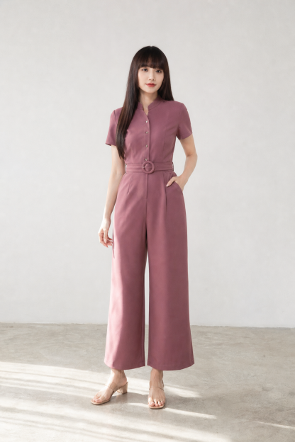 Formal With Front Button Jumpsuit 16884