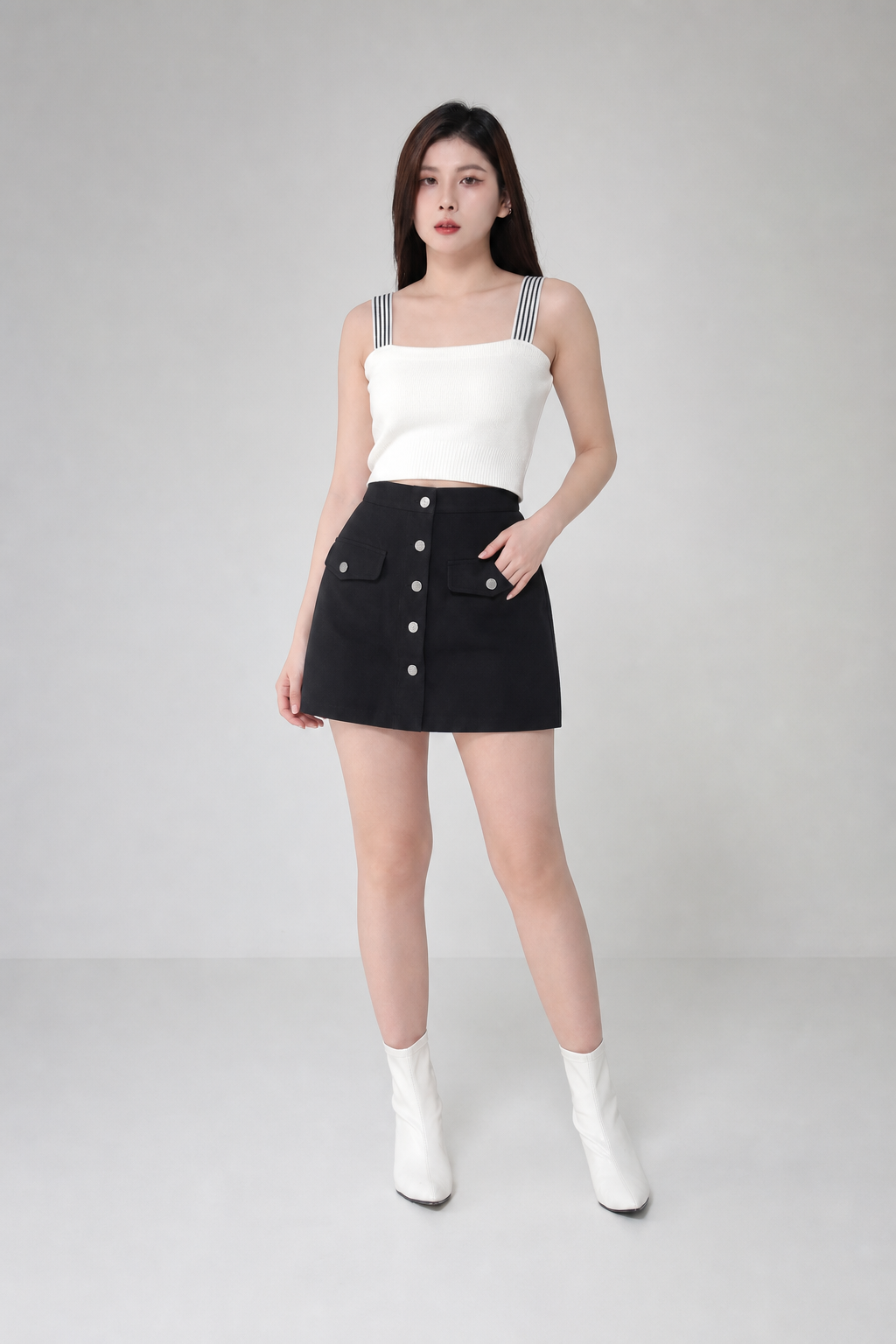 Knitted Strap Top 19774