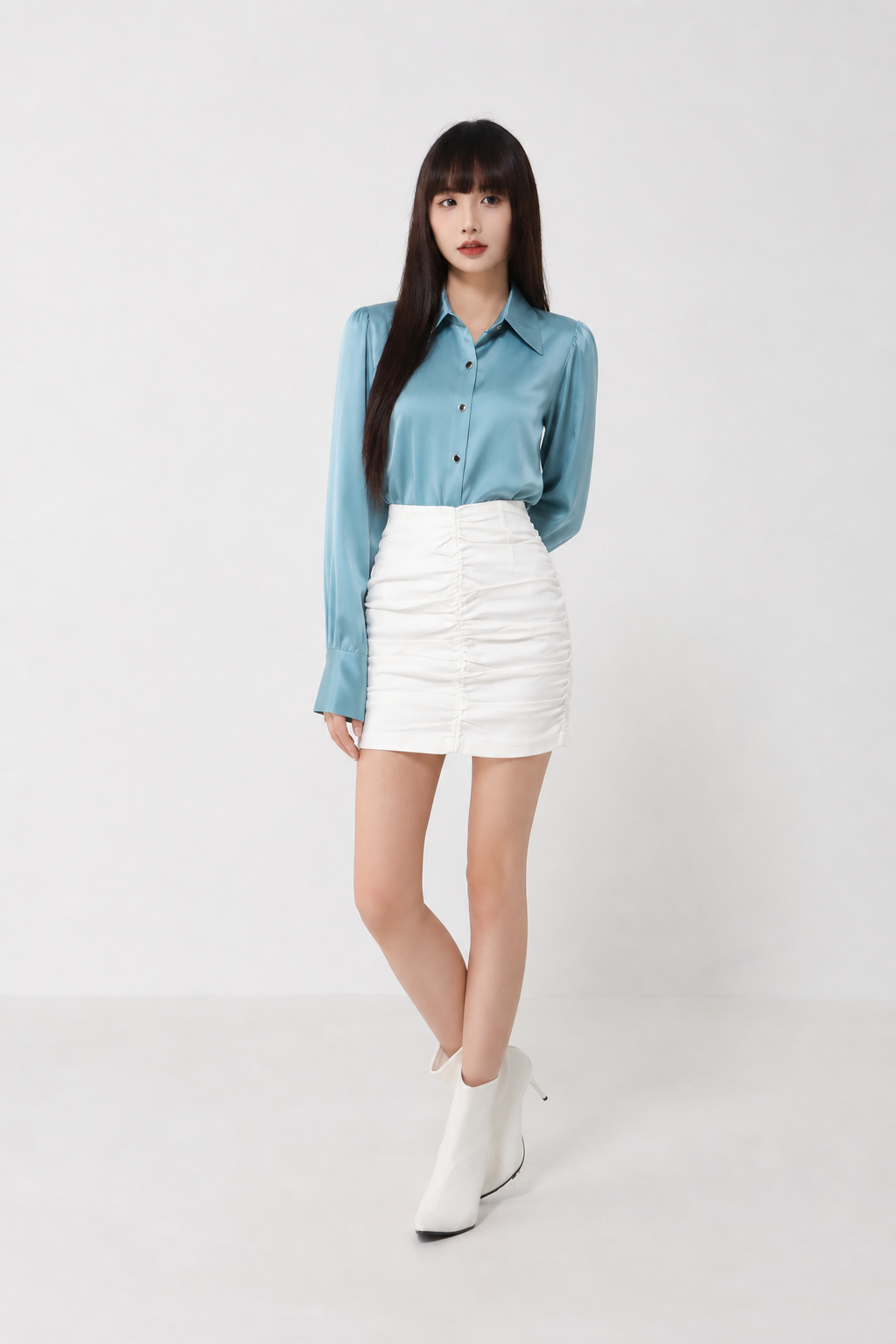 Middle Pleated Skirt