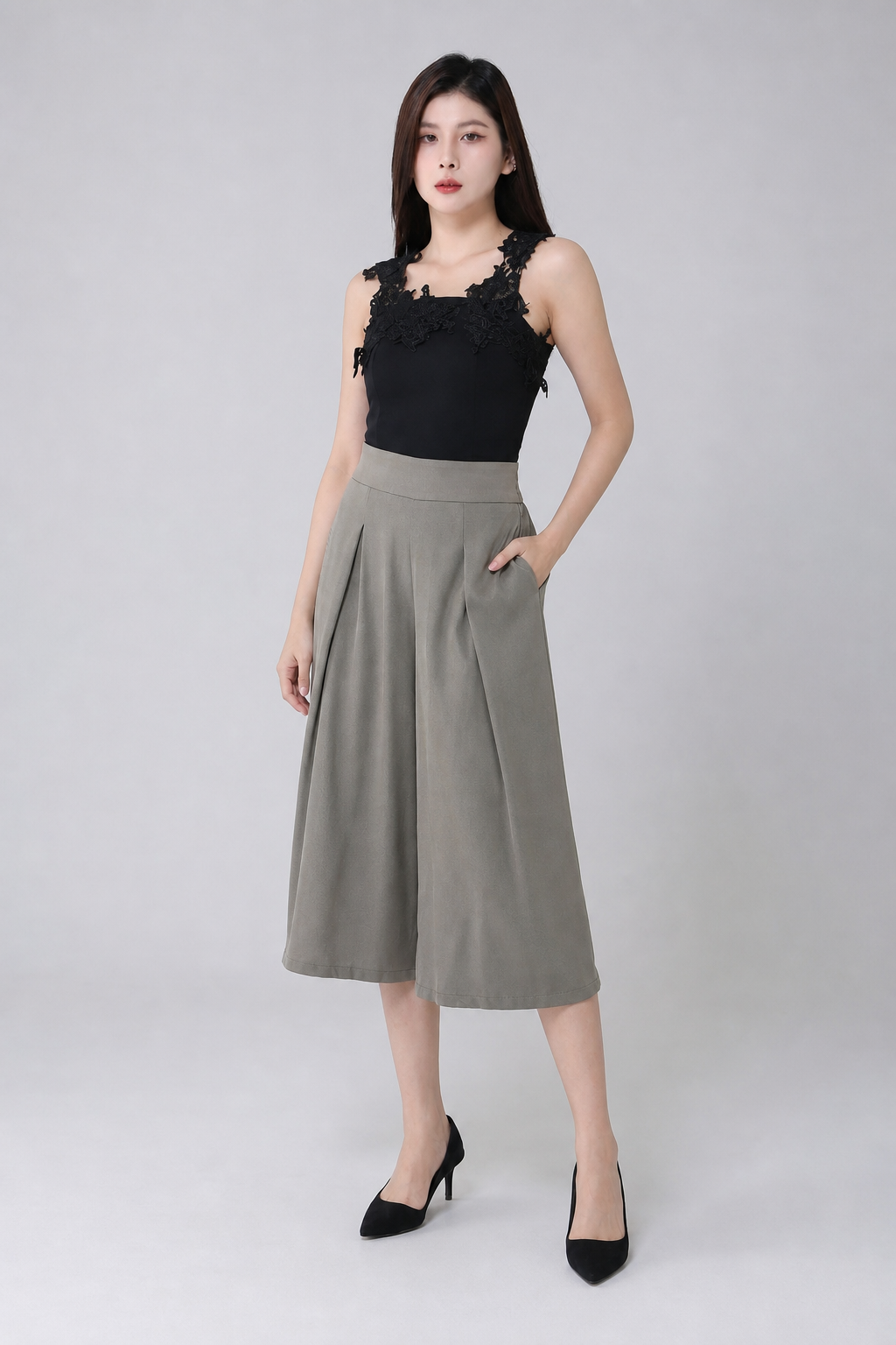 Decorative Flower Lace Top 34662