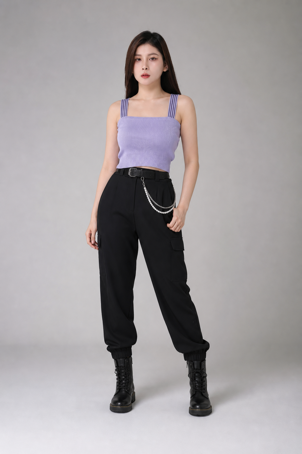 Knitted Strap Top 19774