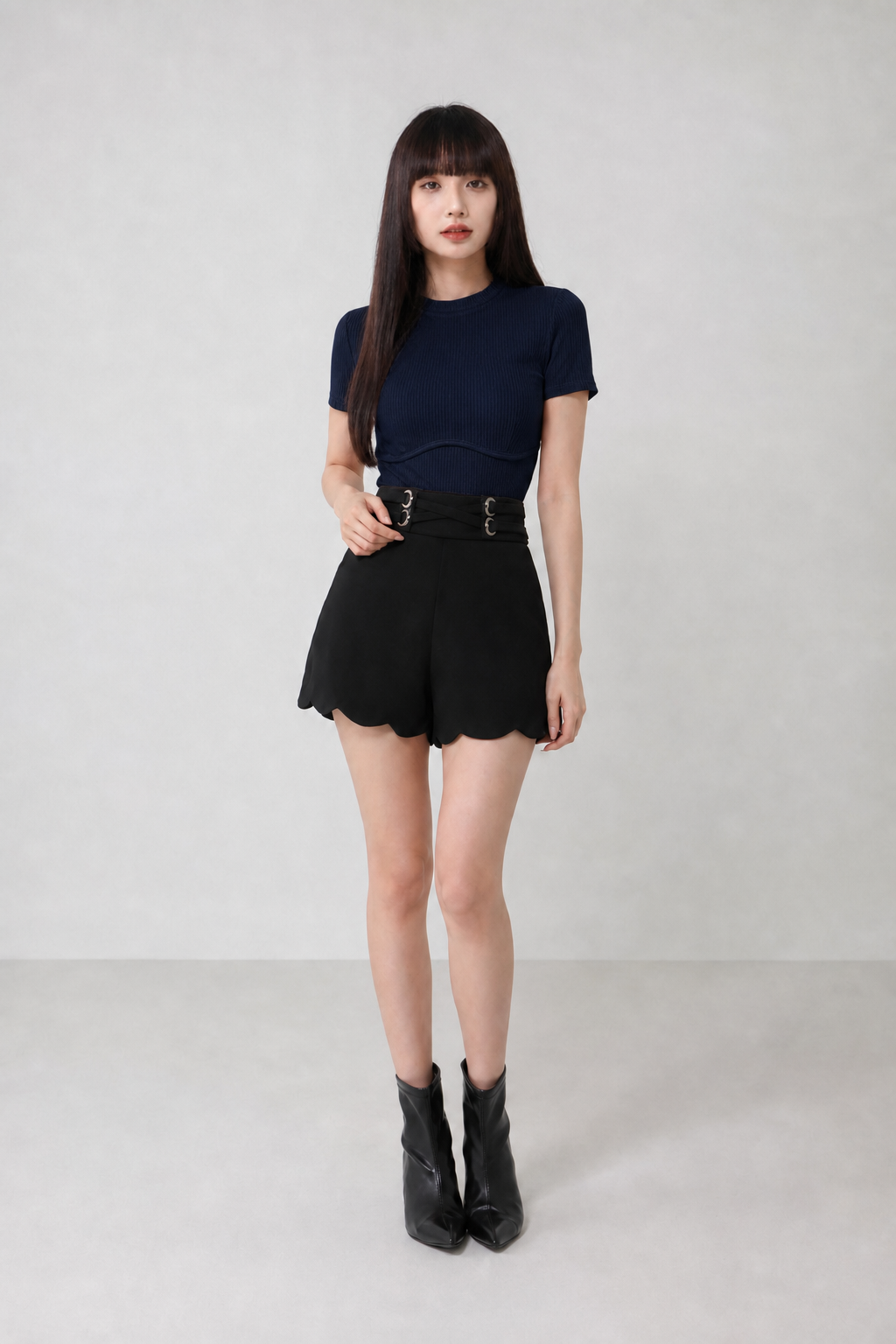 Plain Short Sleeve Top 