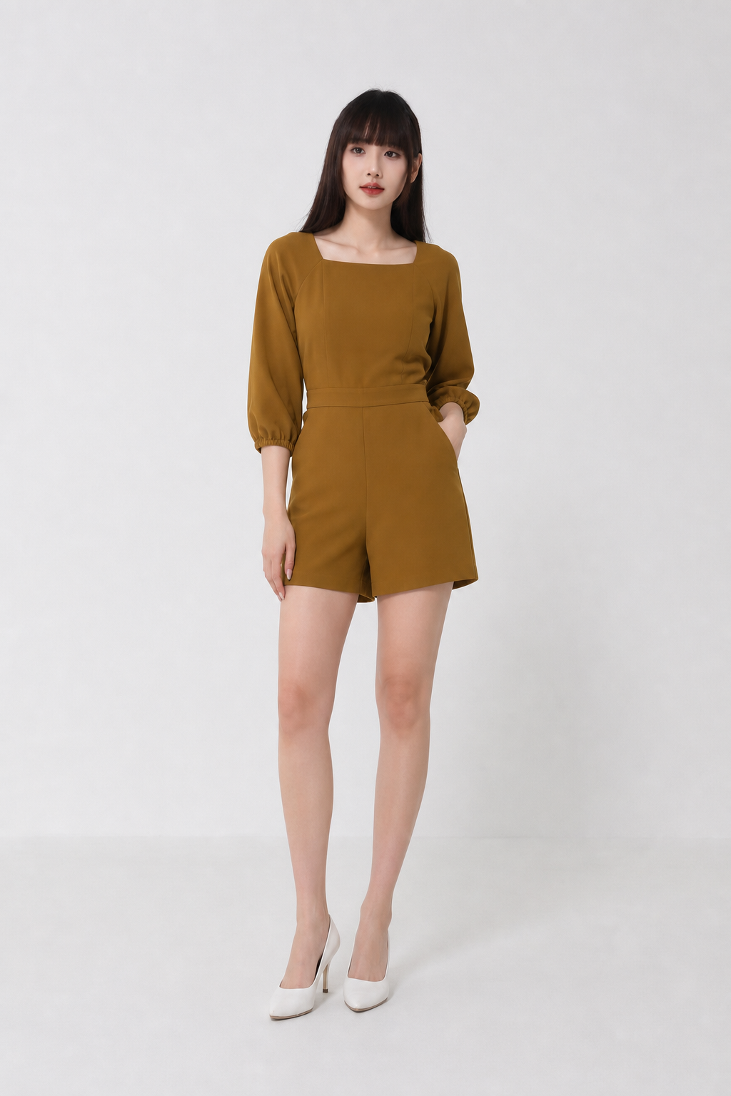 Back Stretchable With Hole Set 