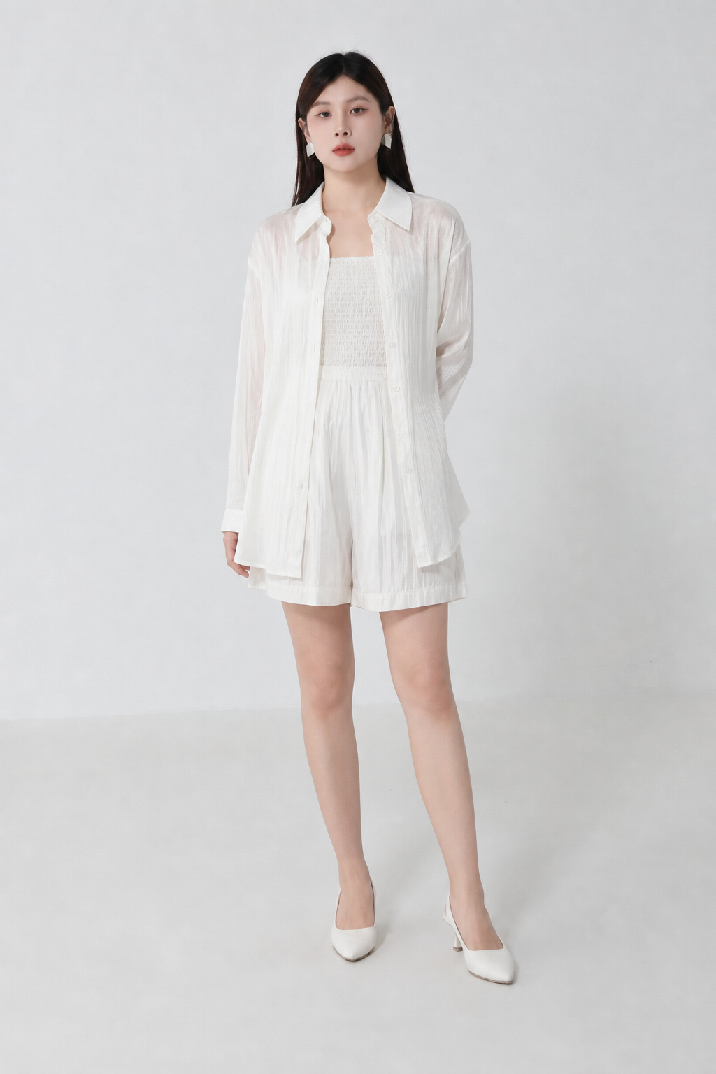 Summer Wear Outer With Jumpsuit Set 