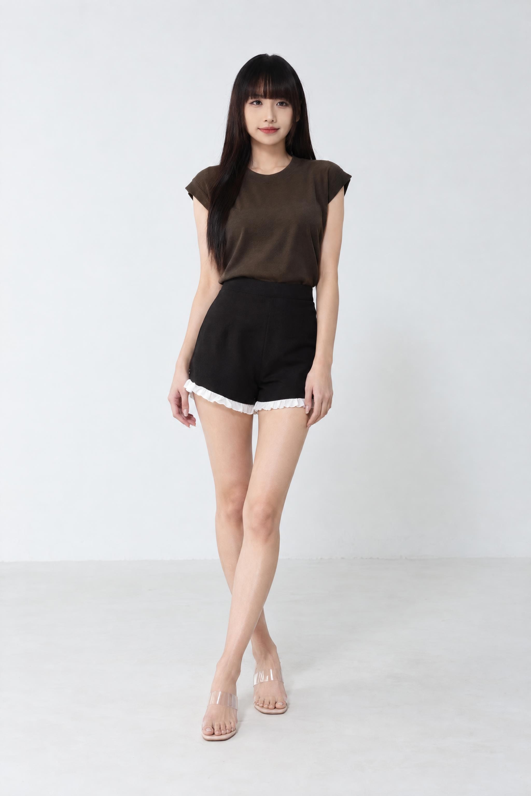 High Waist With Lace Short Pants