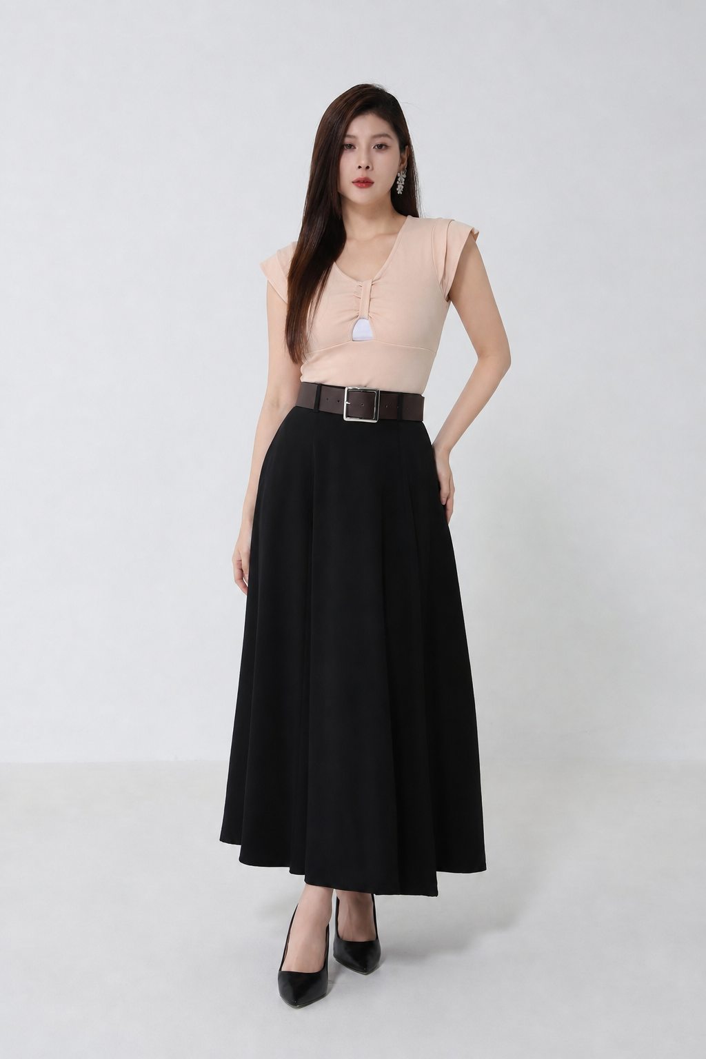 Short Sleeve Tie Up Top 