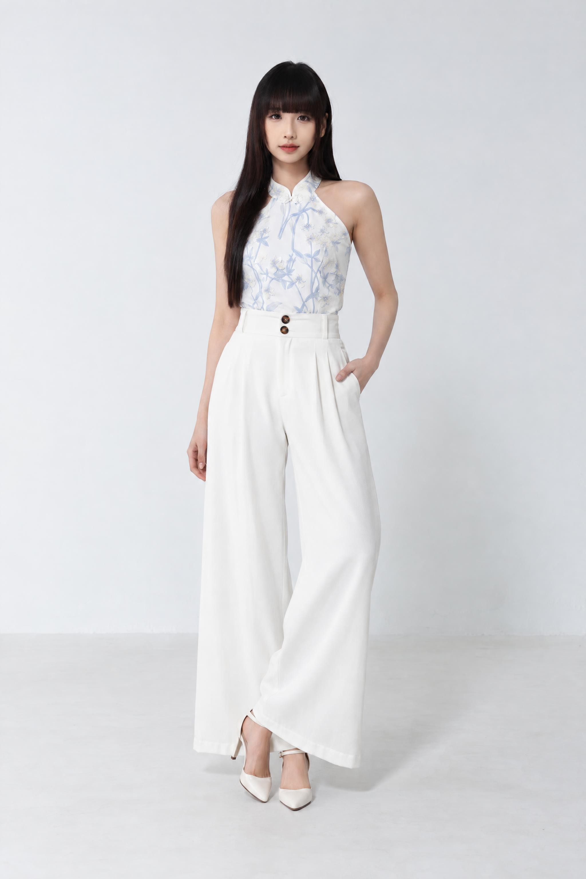 Halter Cheong Sam Top 