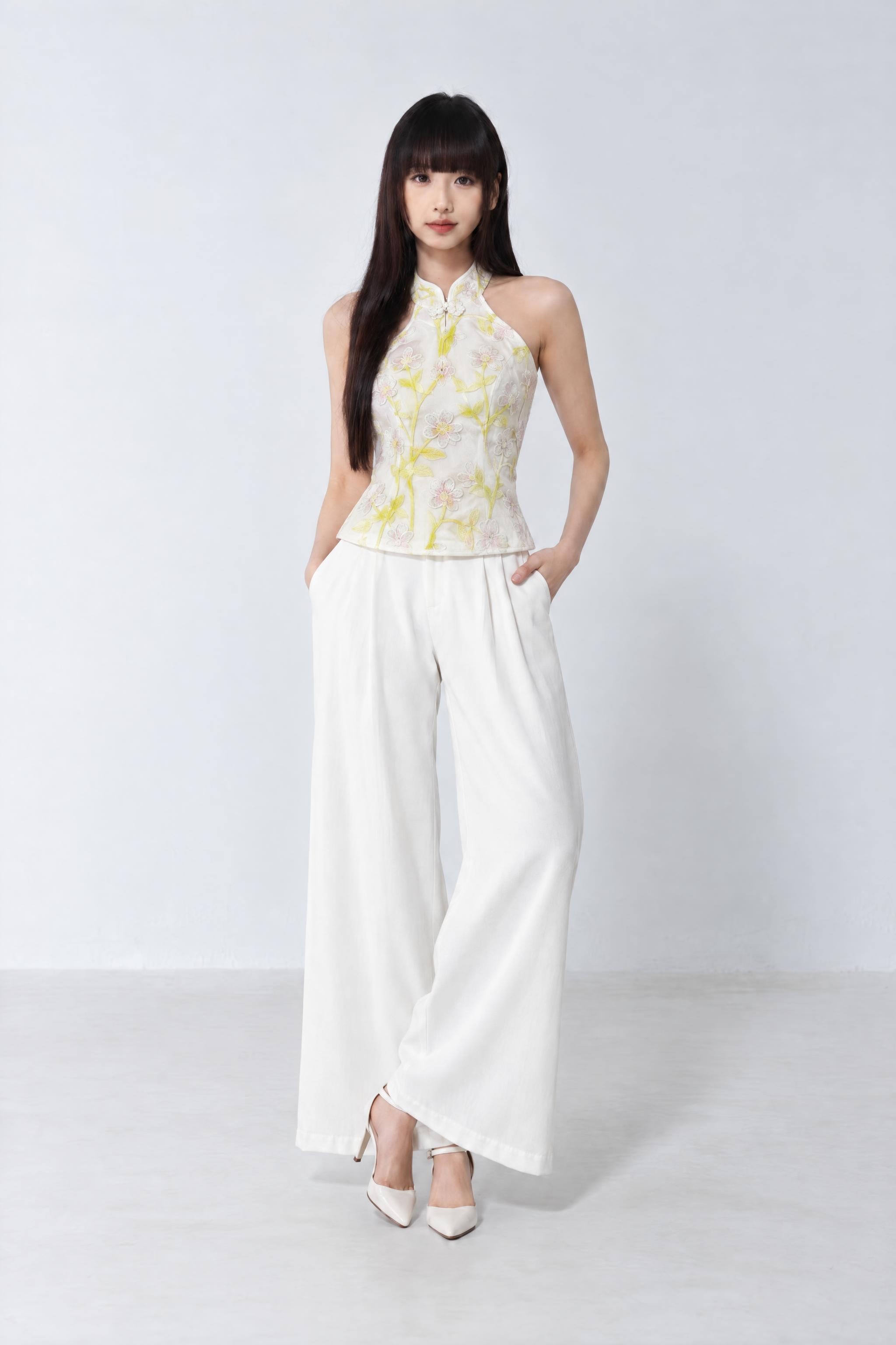 Halter Cheong Sam Top 
