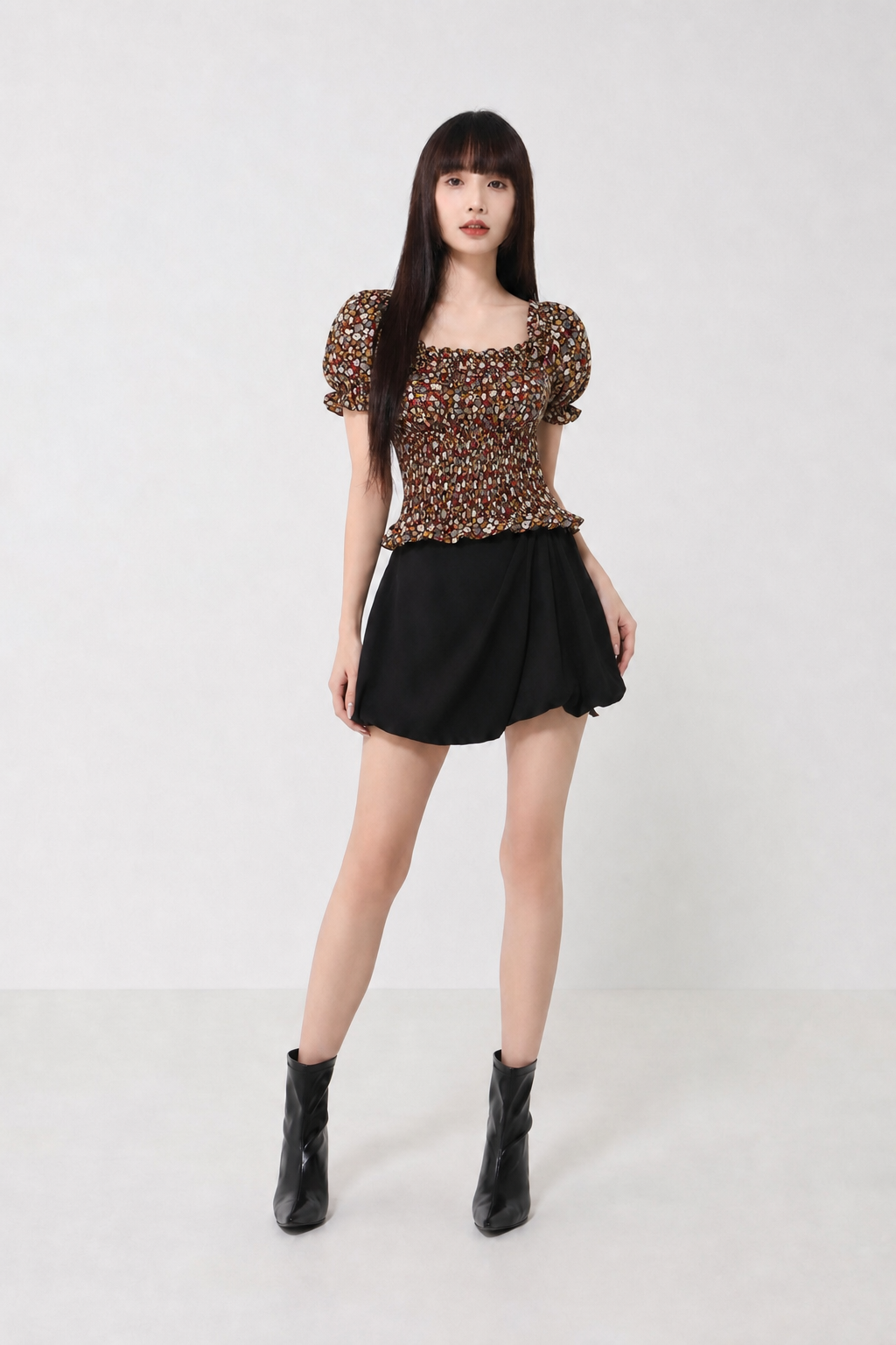 Floral Waist Stretchable Top 
