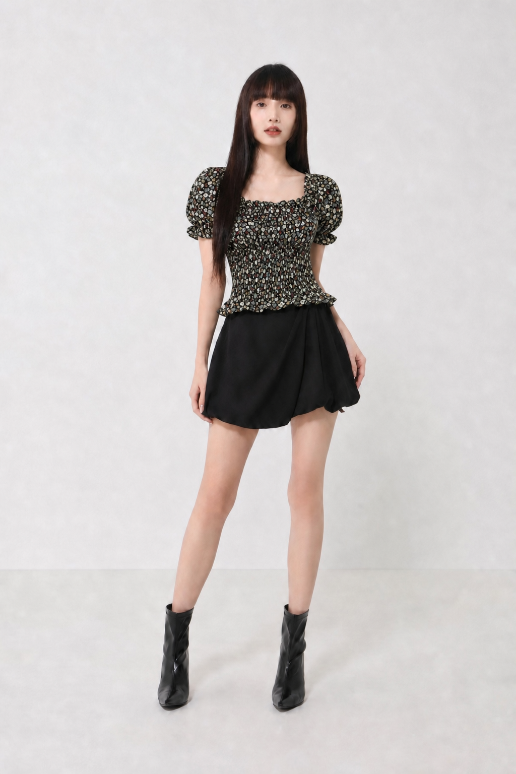 Floral Waist Stretchable Top