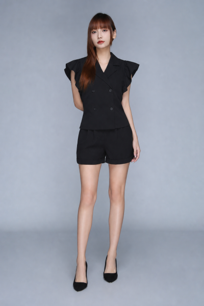 Two Piece Set Butterfly Sleeve Set 