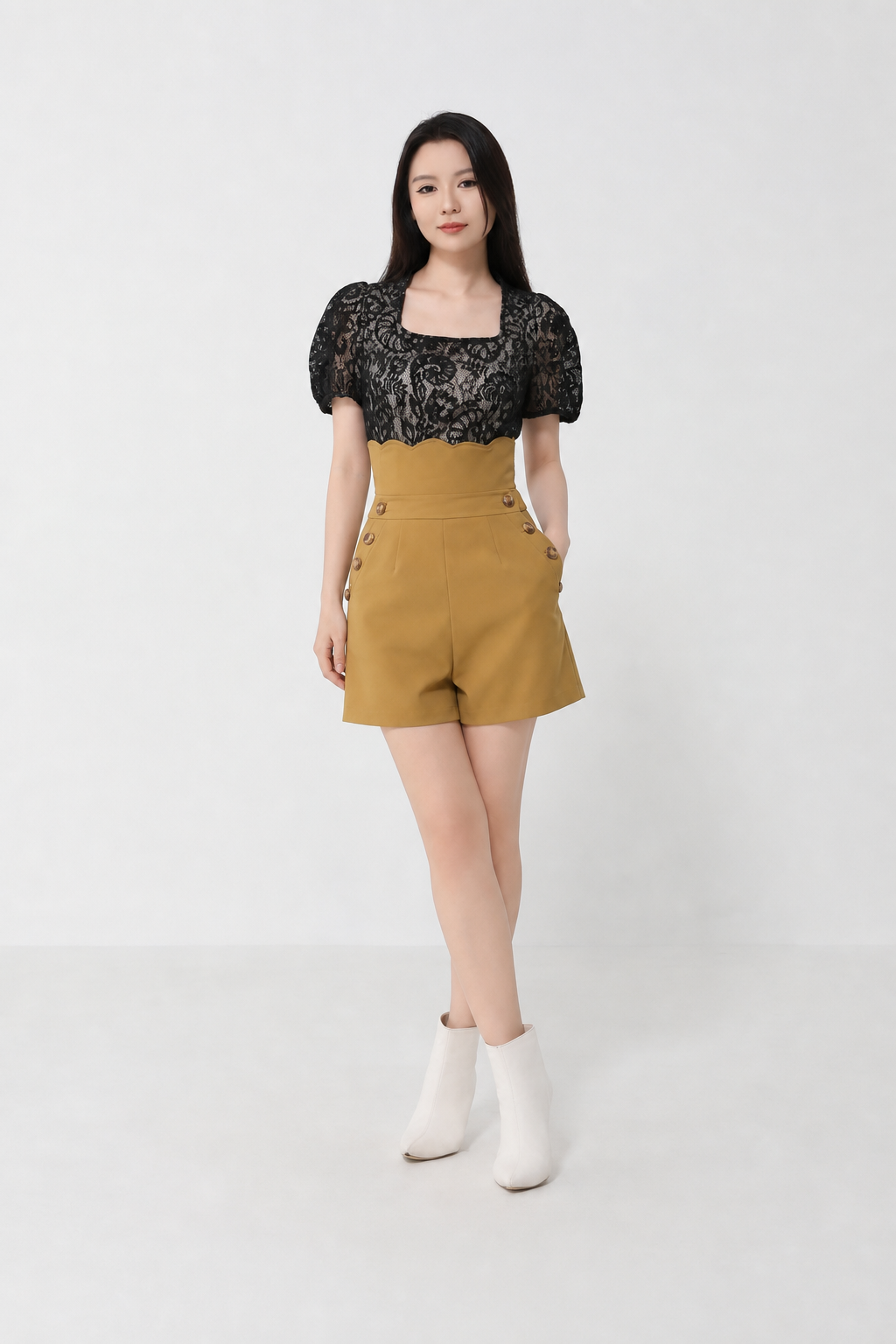 Two Tone Lace Jumpsuit 