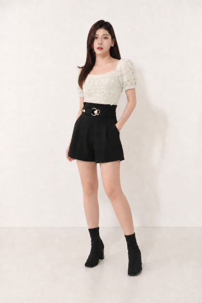 Detailed Lace Crop Top