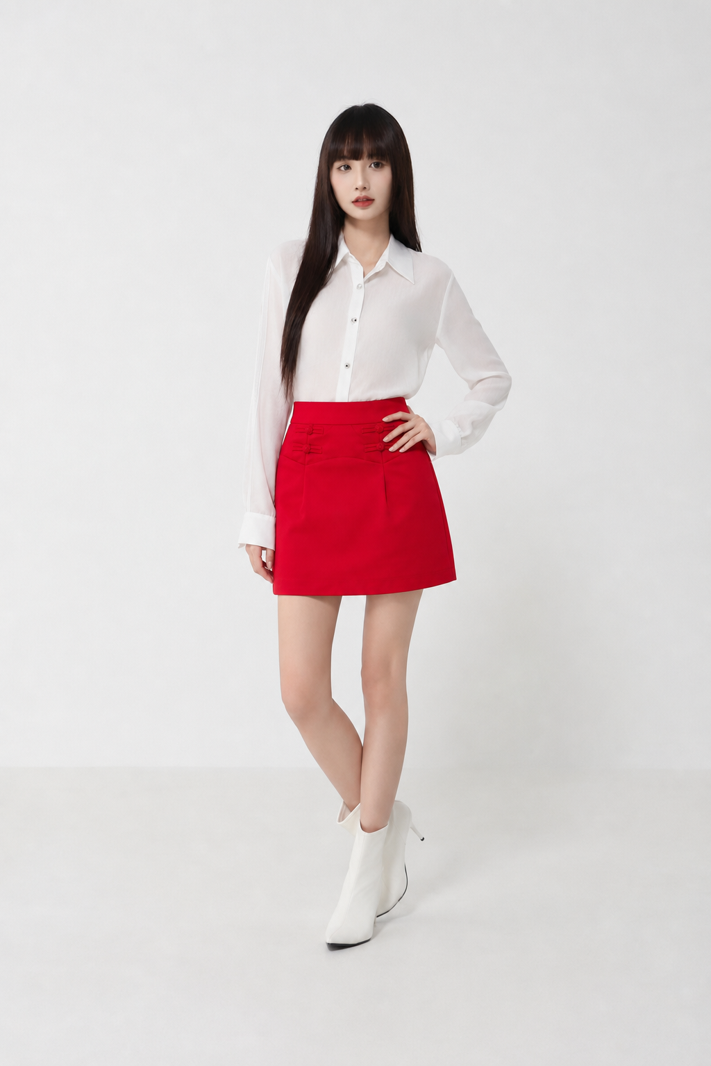 High Waist New Year Wear Skirt Pants