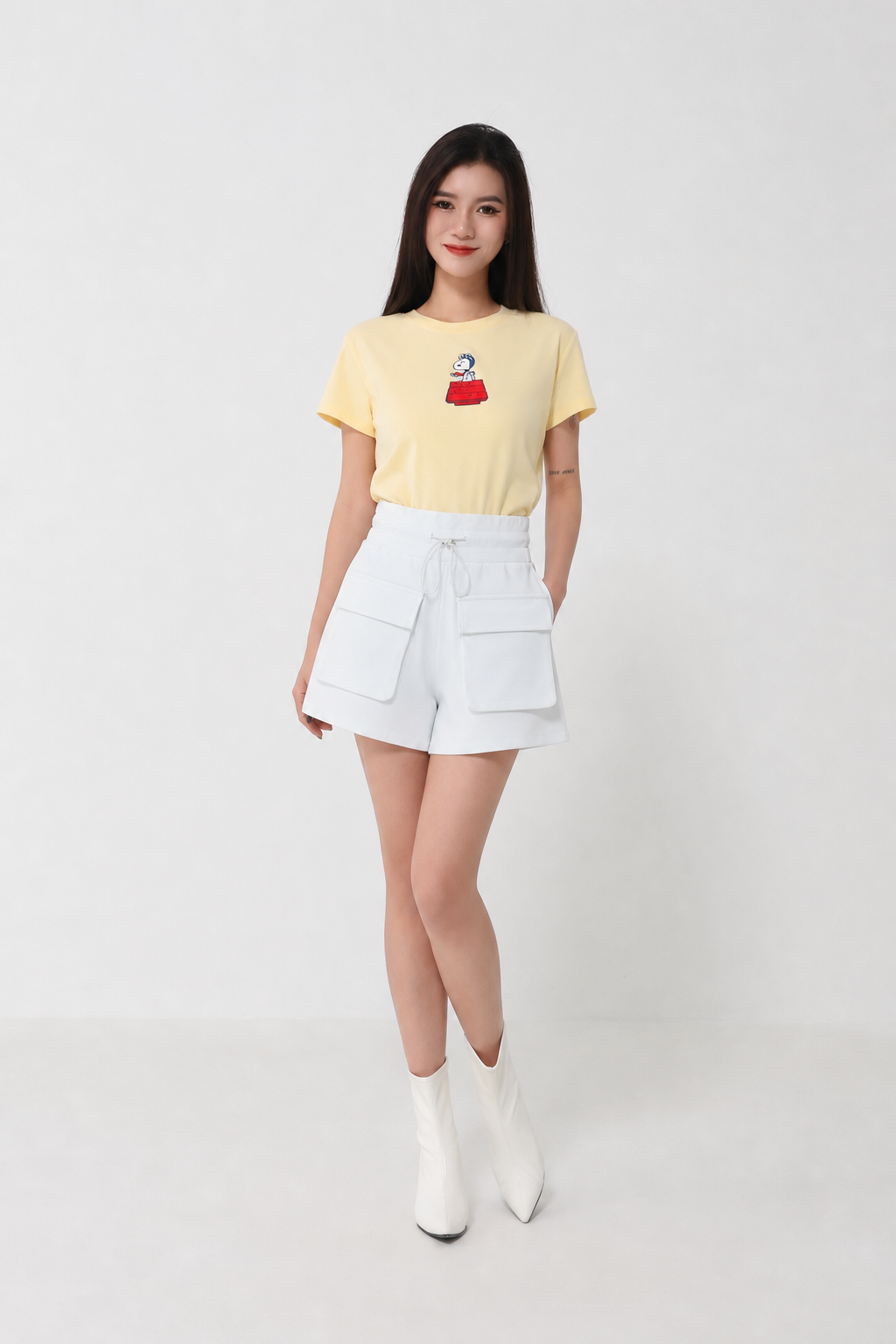 High Waist Front Pocket Short Pant 39995