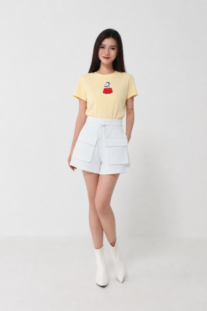High Waist Front Pocket Short Pant 39995