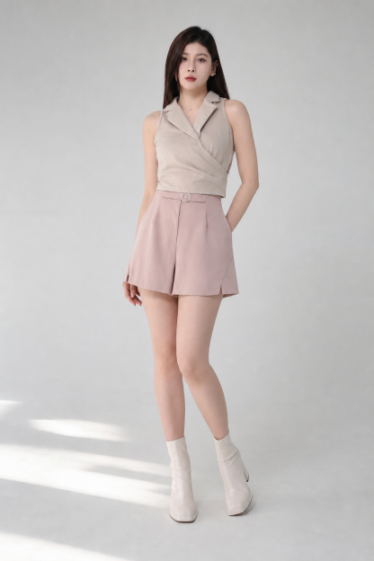 Short Pants With Ring Buckle 15211
