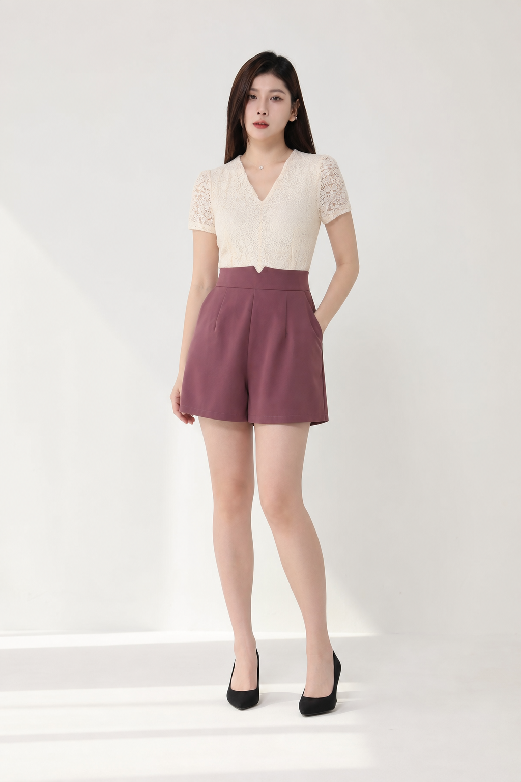 Two Tone Lace Jumpsuit 15514