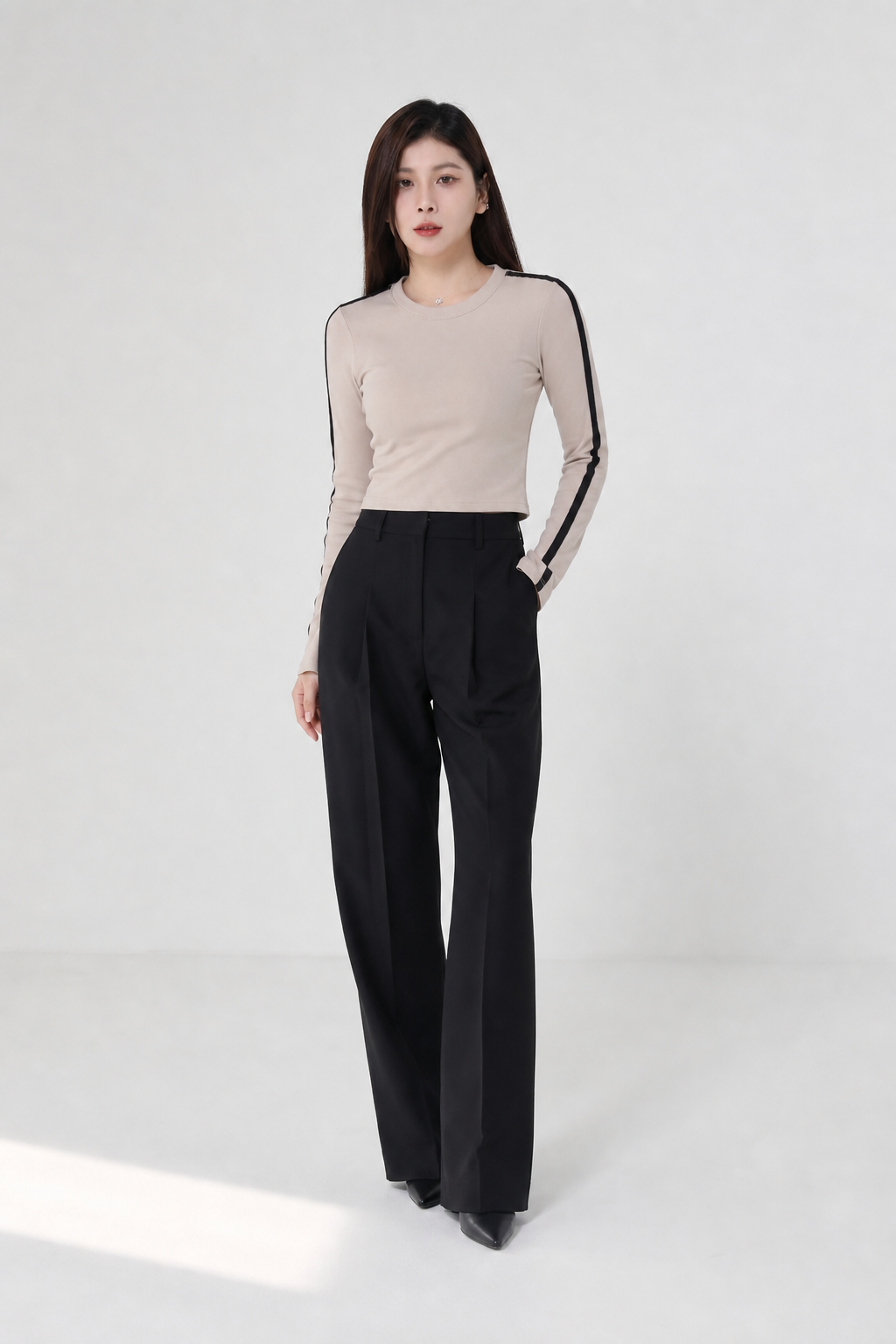Sleeve Line Long Sleeve Top 15560