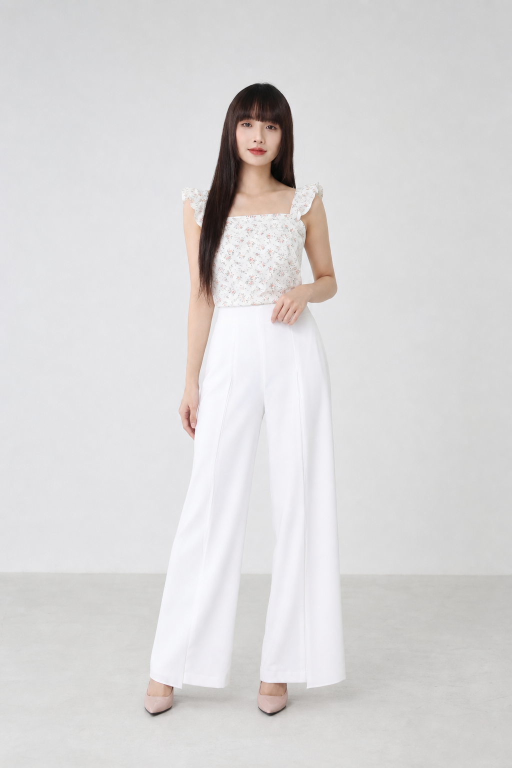 Floral Strap Crop Top 18962