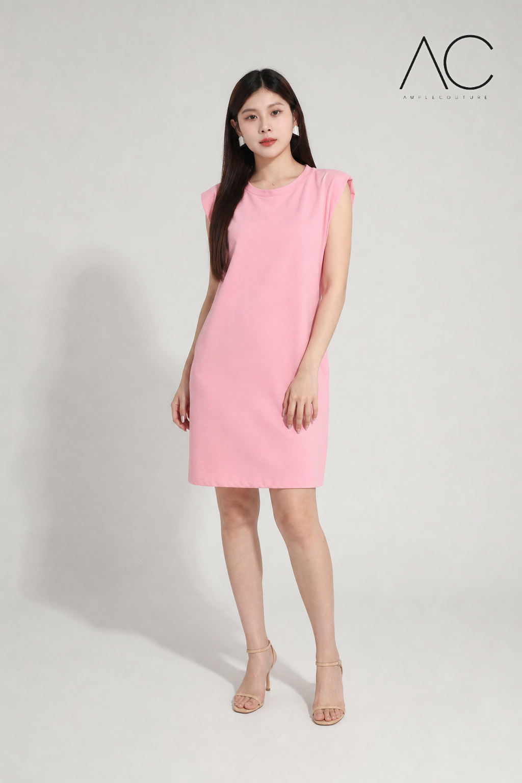 Sleeveless Plain Dress 