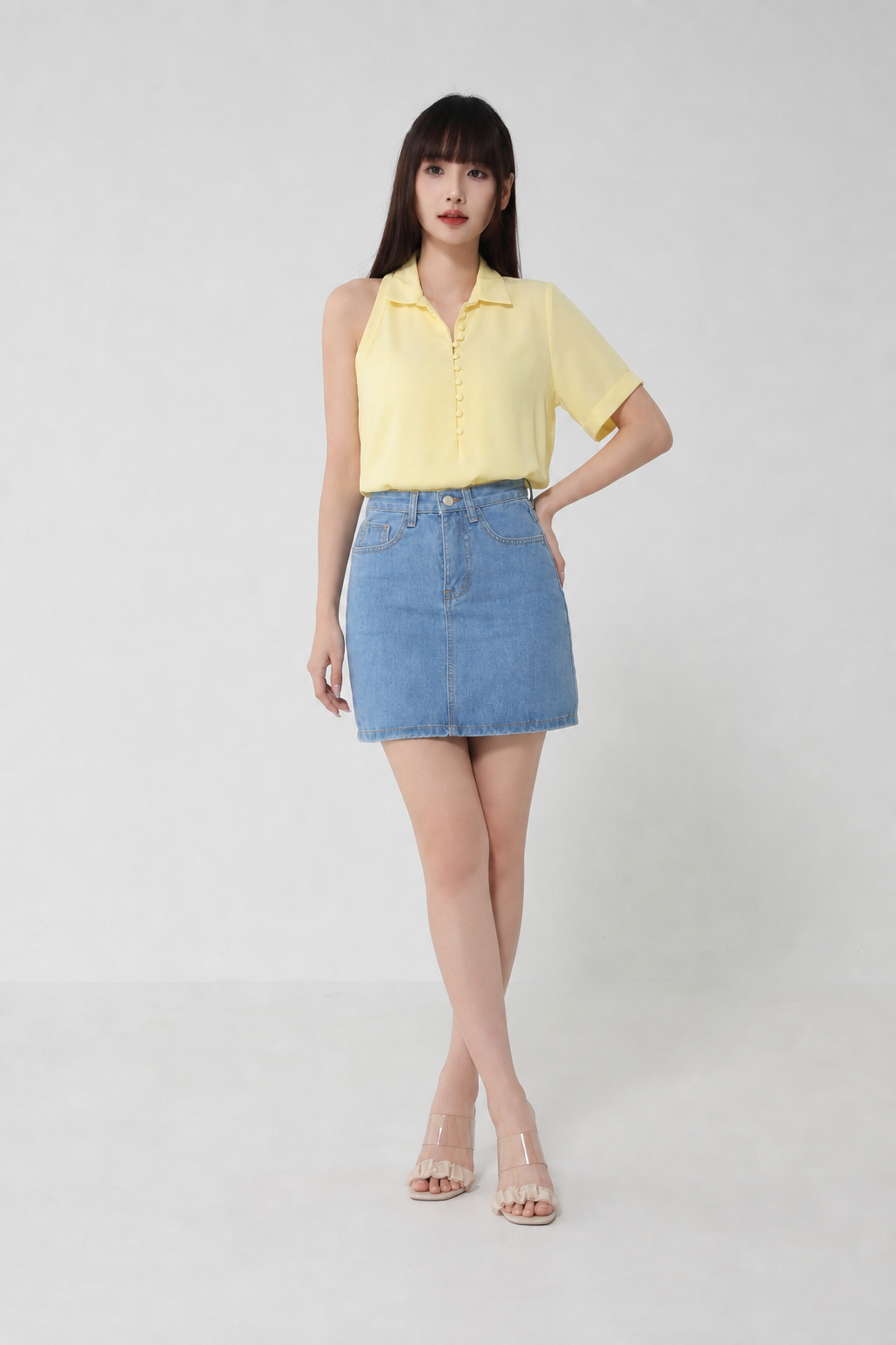 Denim Short Skirt 20129