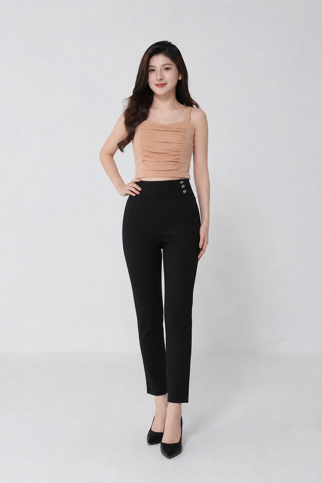 Pleated With Strap Top