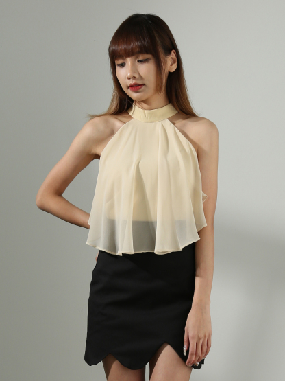 [PREORDER] High Waist Wave Skirt Pants AC802