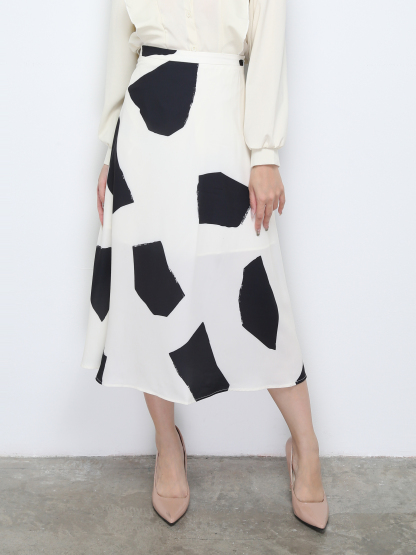 High Waist Side Split Skirt 30348