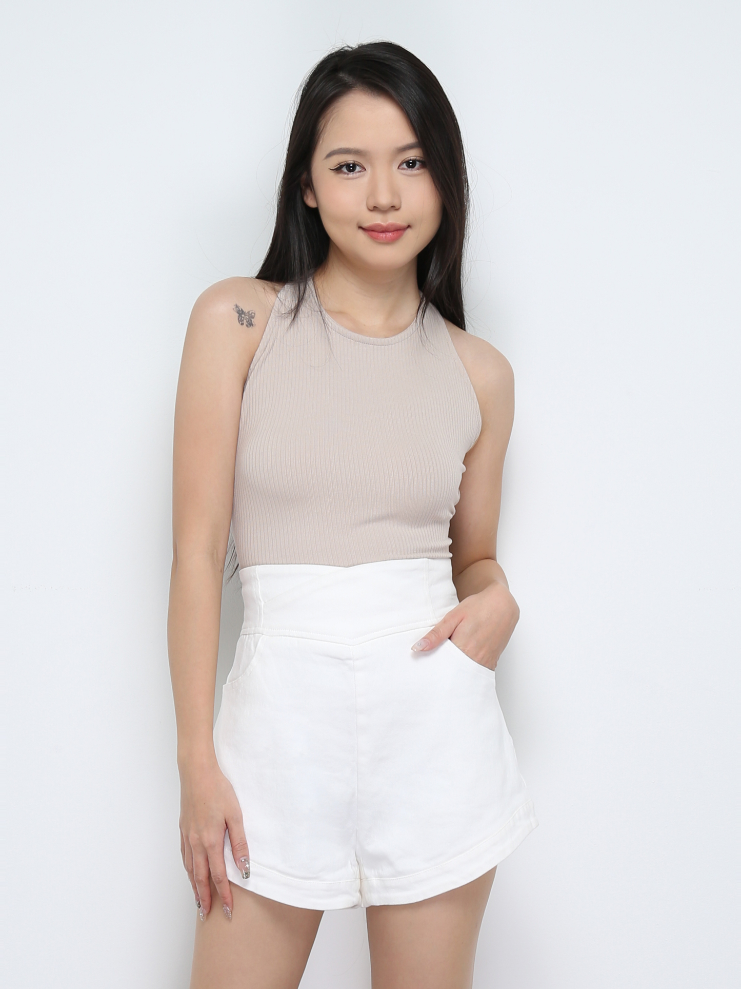 Sleeveles Back String Tie Up Top 30339