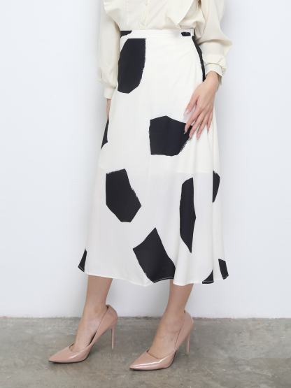 High Waist Side Split Skirt 30348