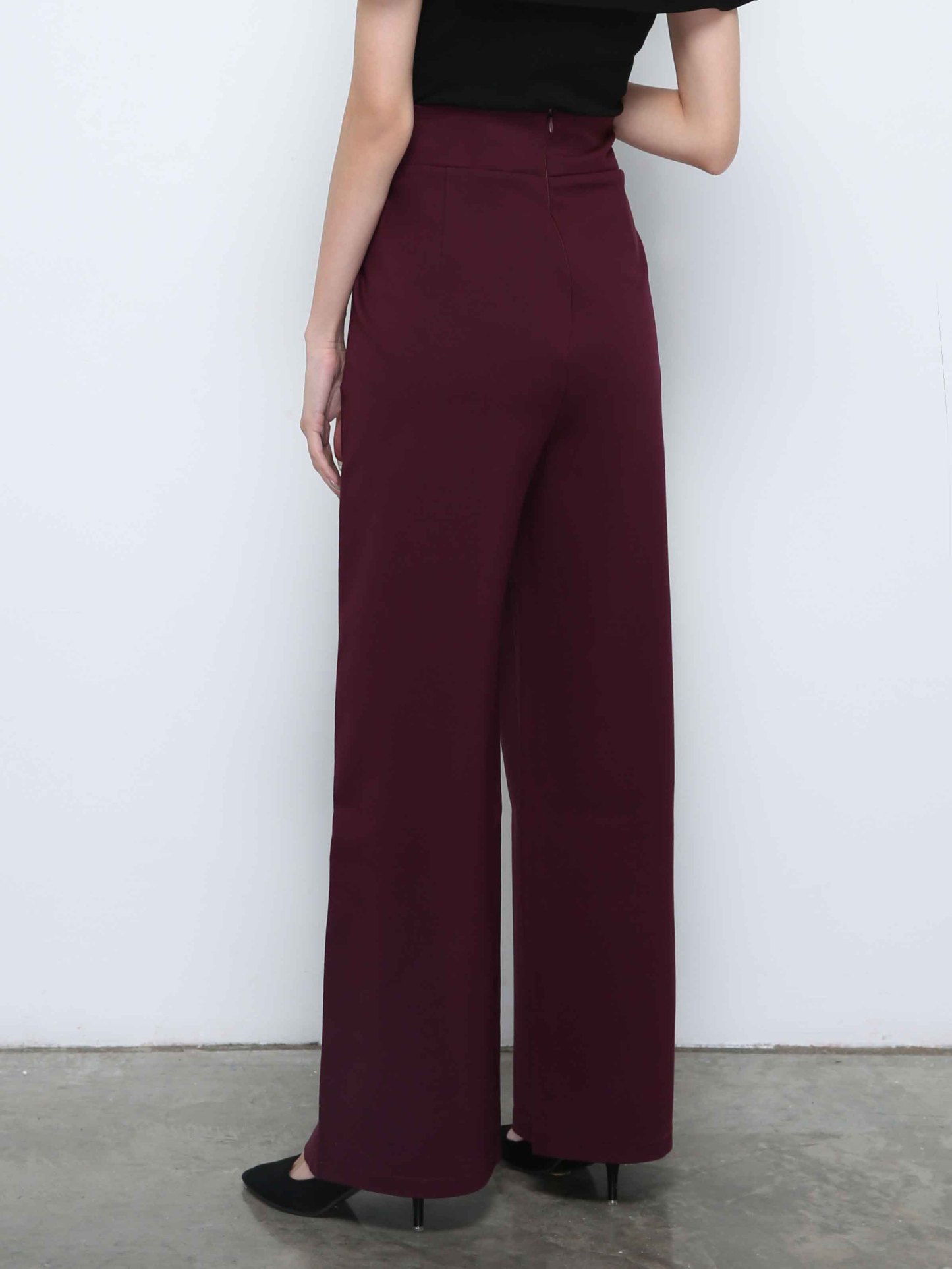 High Waist Side Pocket Long Pants 29446