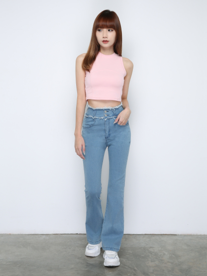 Sleeveless Crop Top 33341