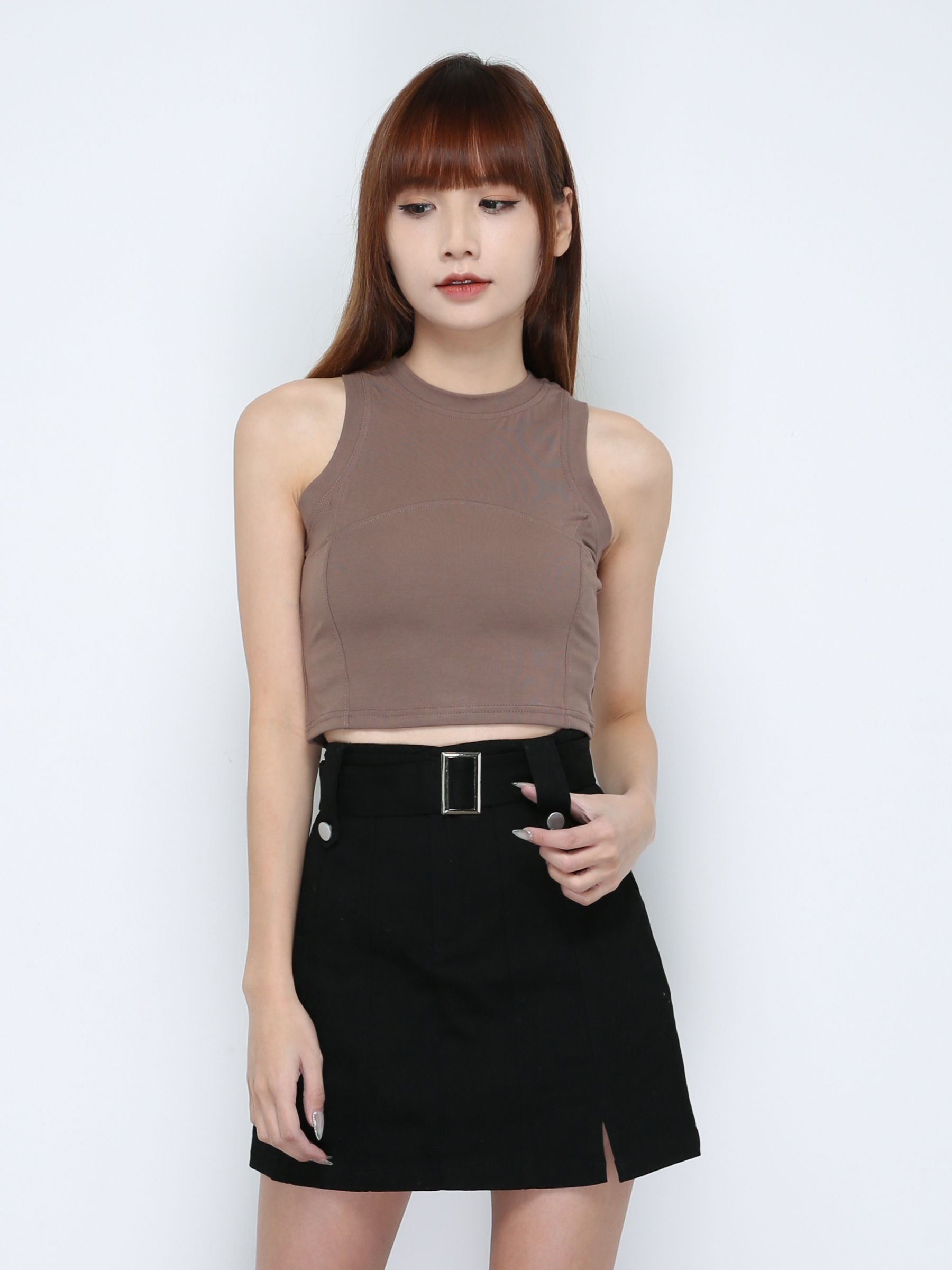 Sleeveless Crop Top 33341