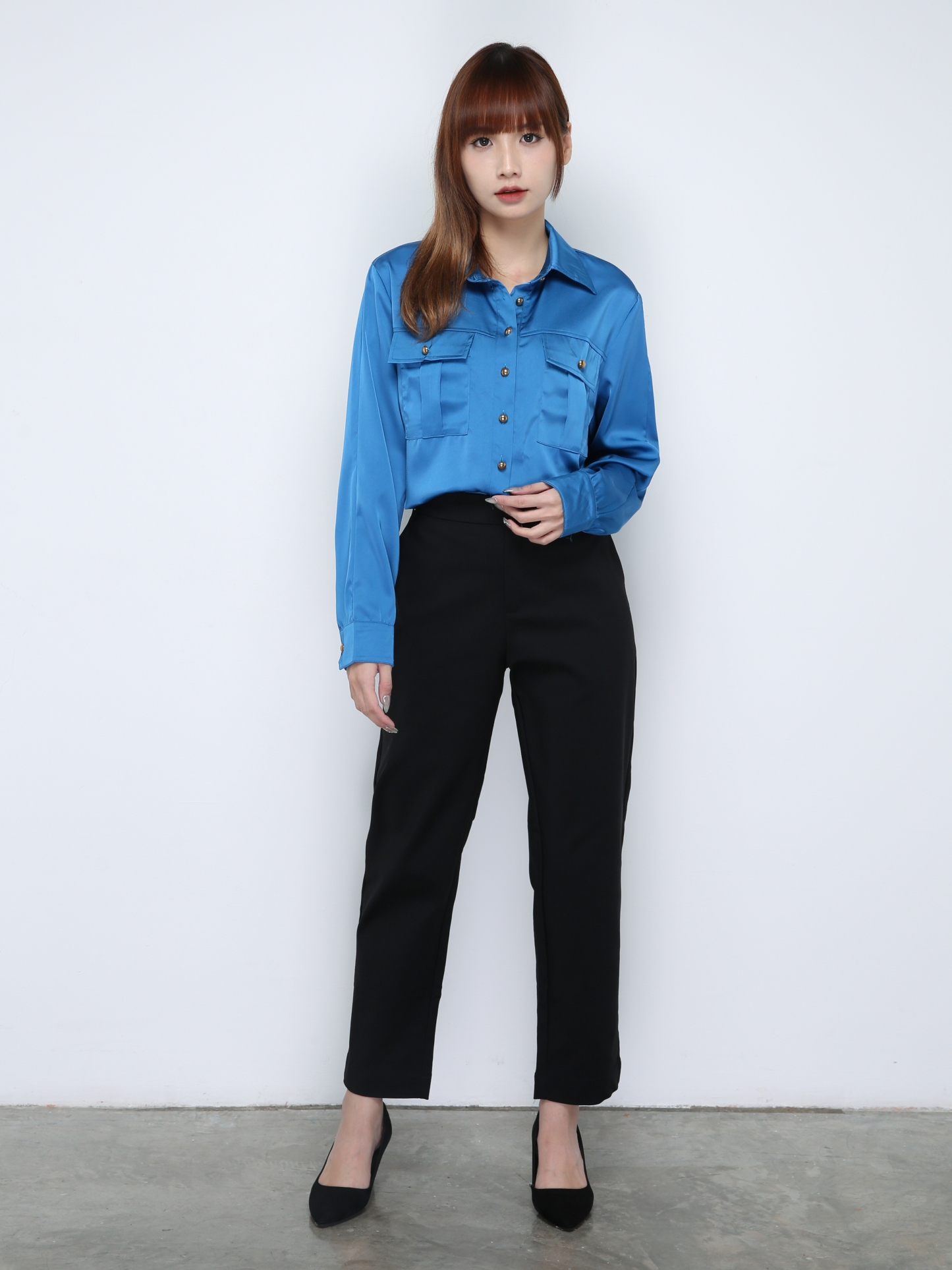 Side Pocket Long Pants 29558