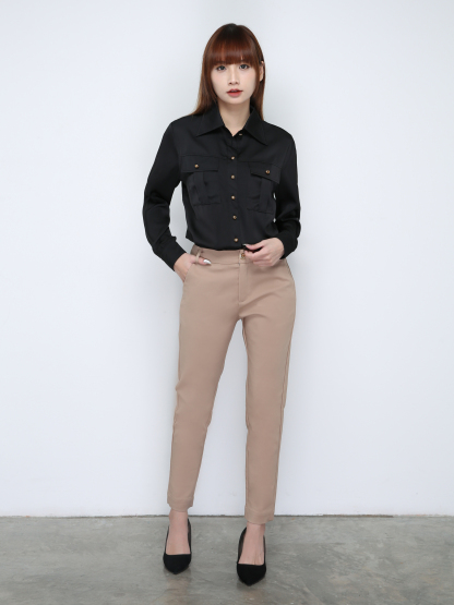 Side Pocket Long Pants 29558