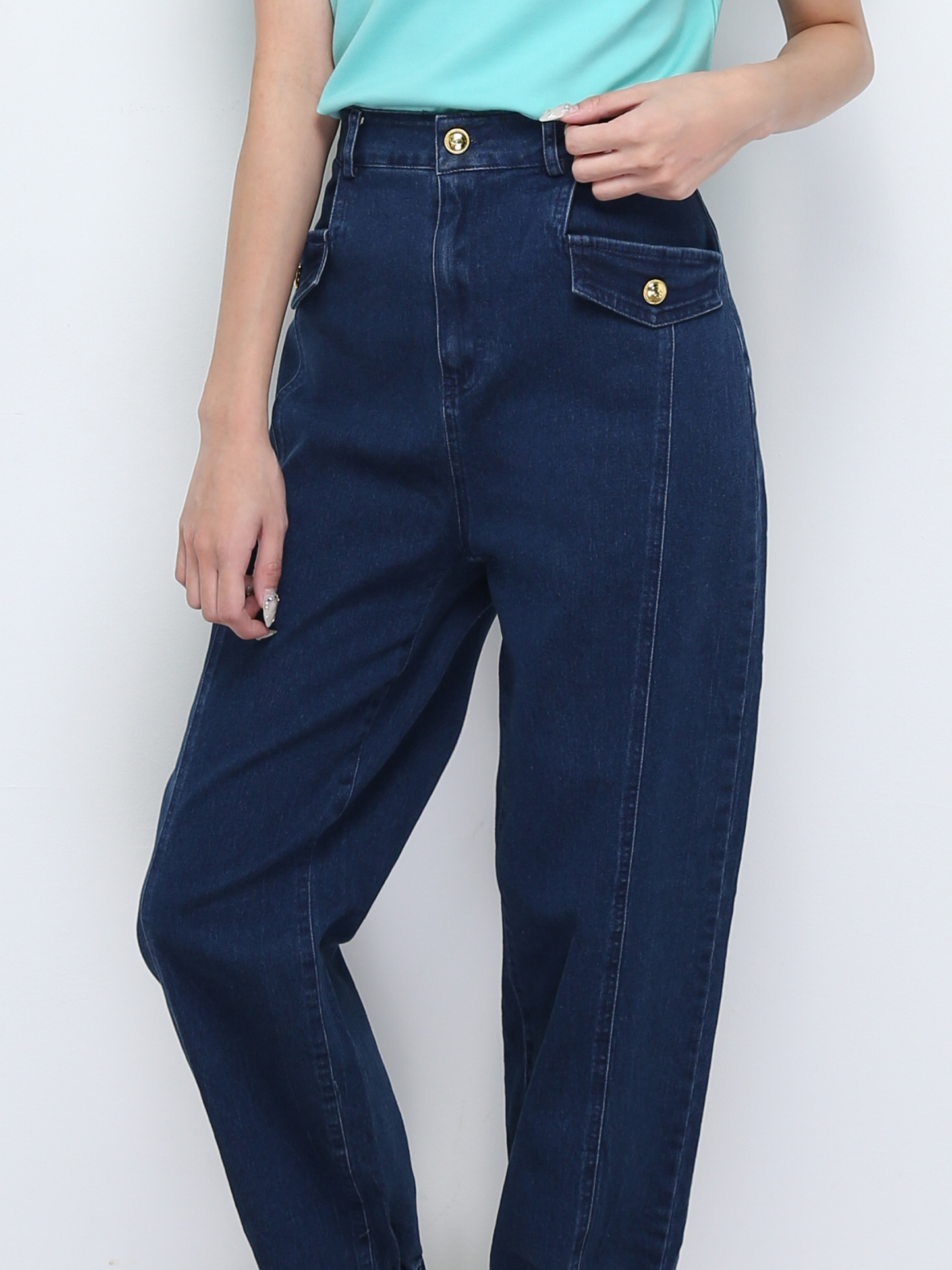 Denim Long pants 28564