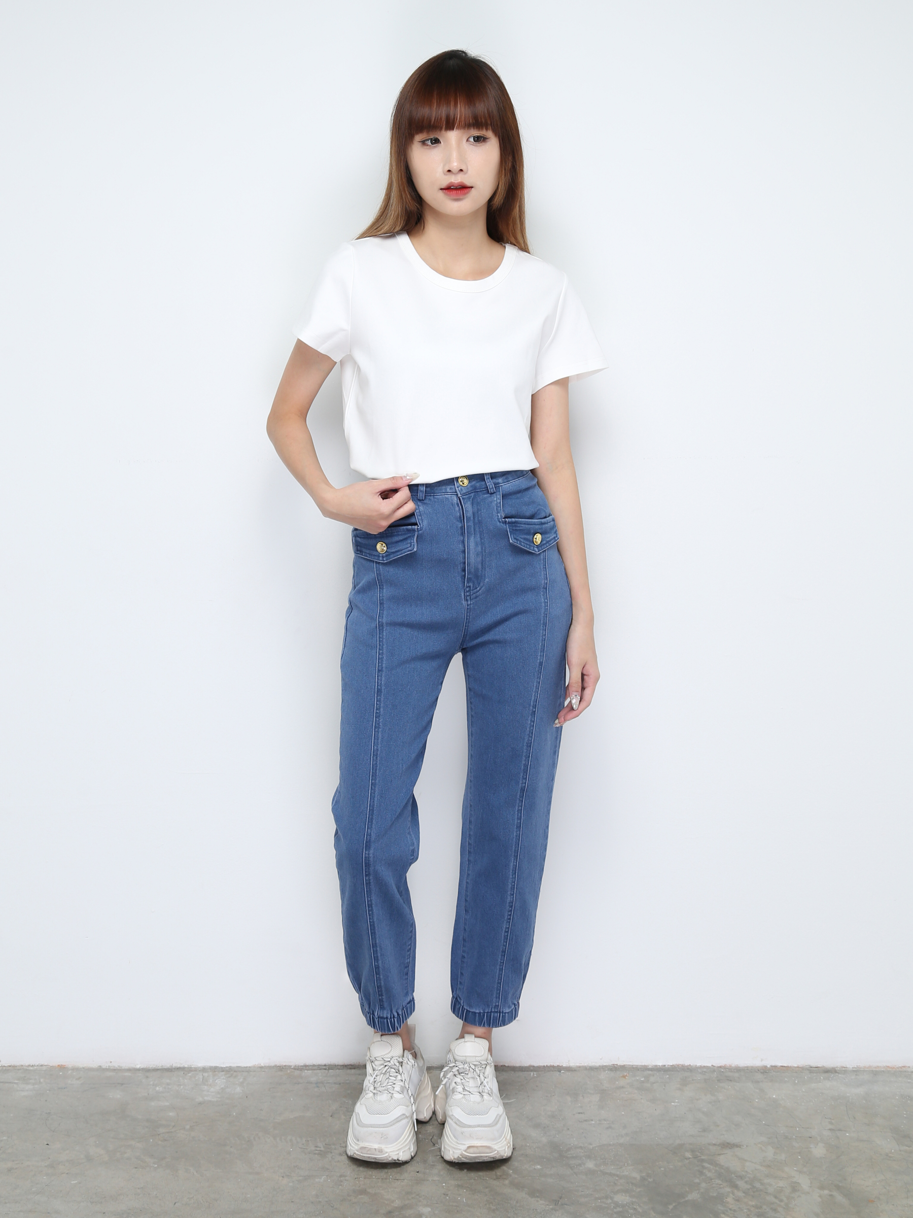 Denim Long pants 28564