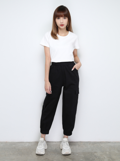 Side Pocket Long Pants 28403