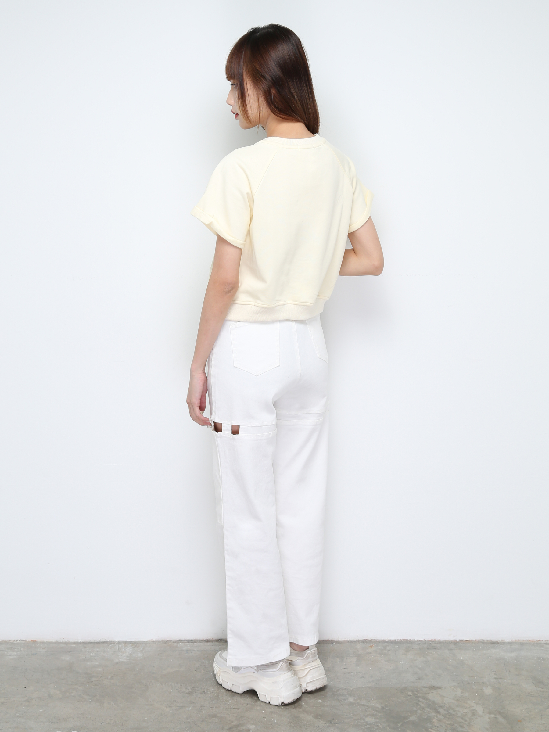 Side Hole Long Pants 28478