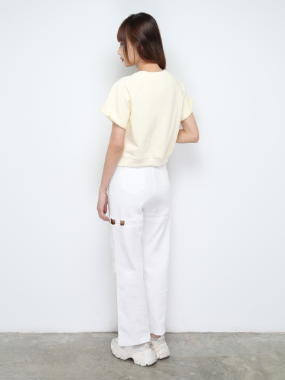 Side Hole Long Pants 28478