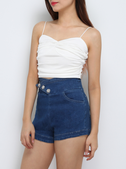 Sleeveless Pleated Top 29265
