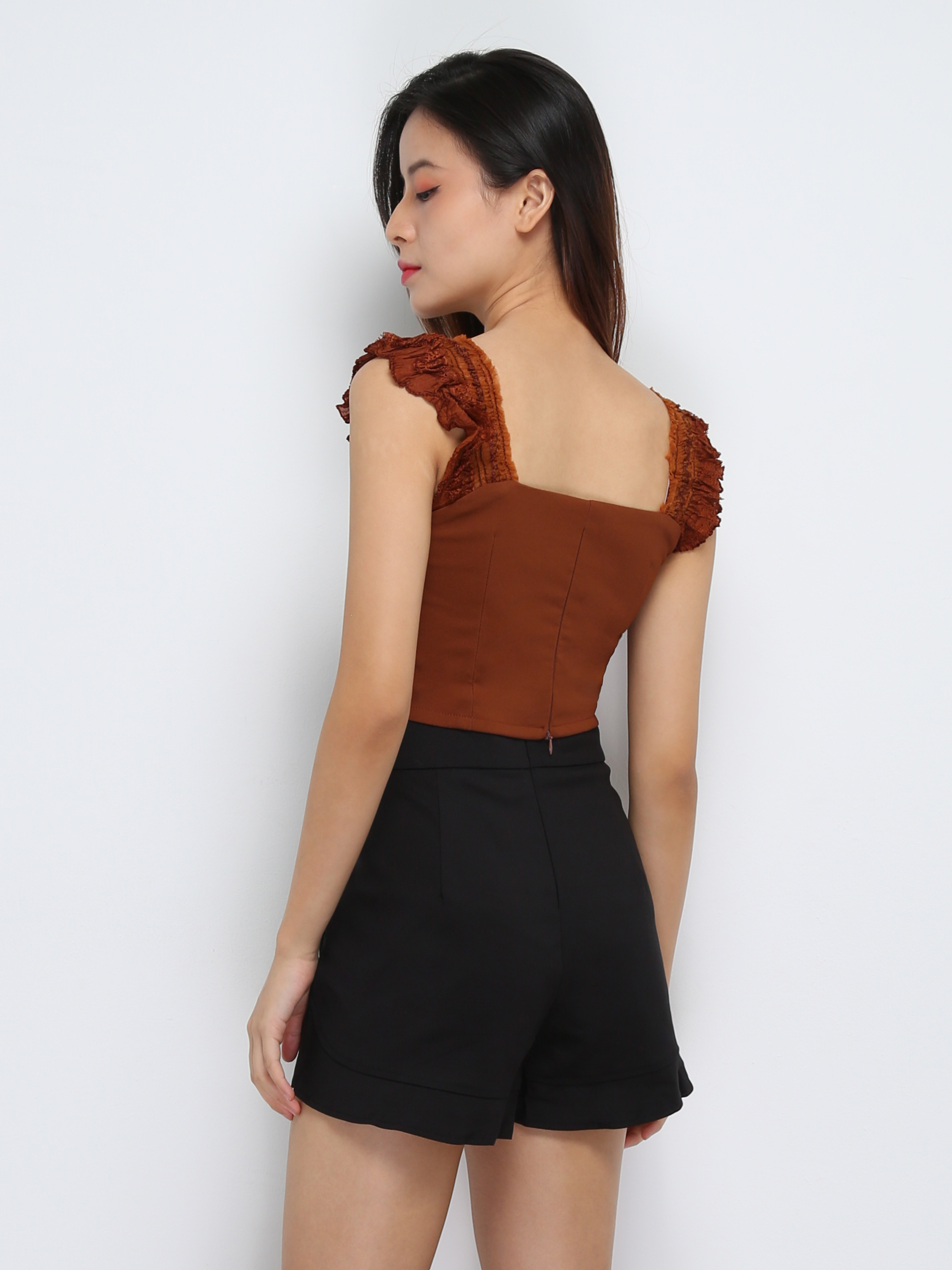 Sleeveless Ruffles Top 29259