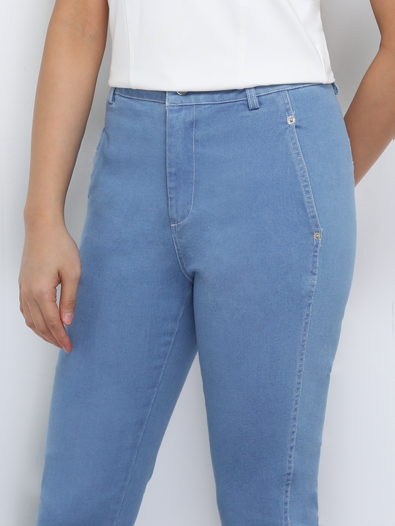 Denim Front Button And Pocket Long Sleeve 29371