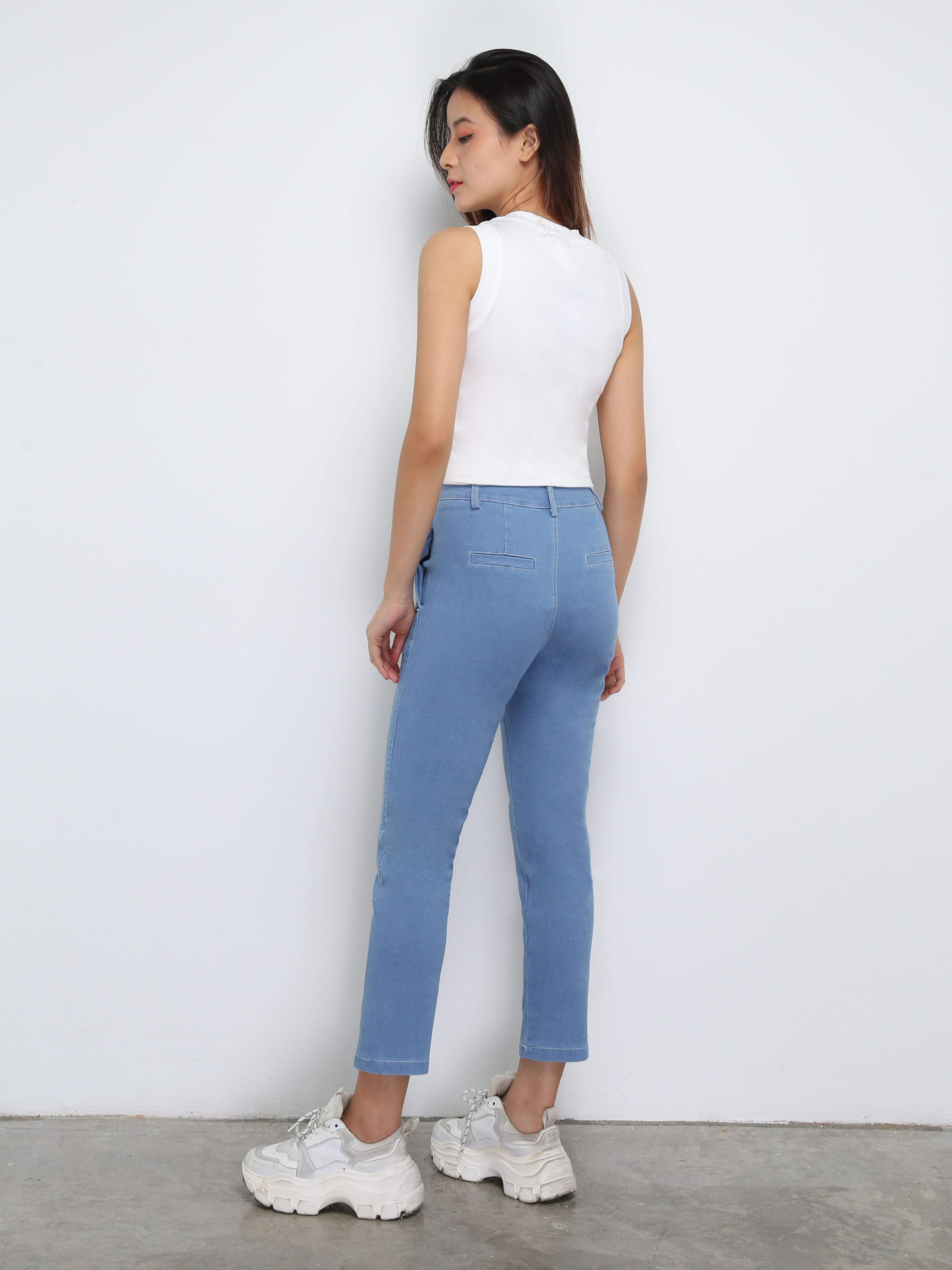 Denim Front Button And Pocket Long Sleeve 29371