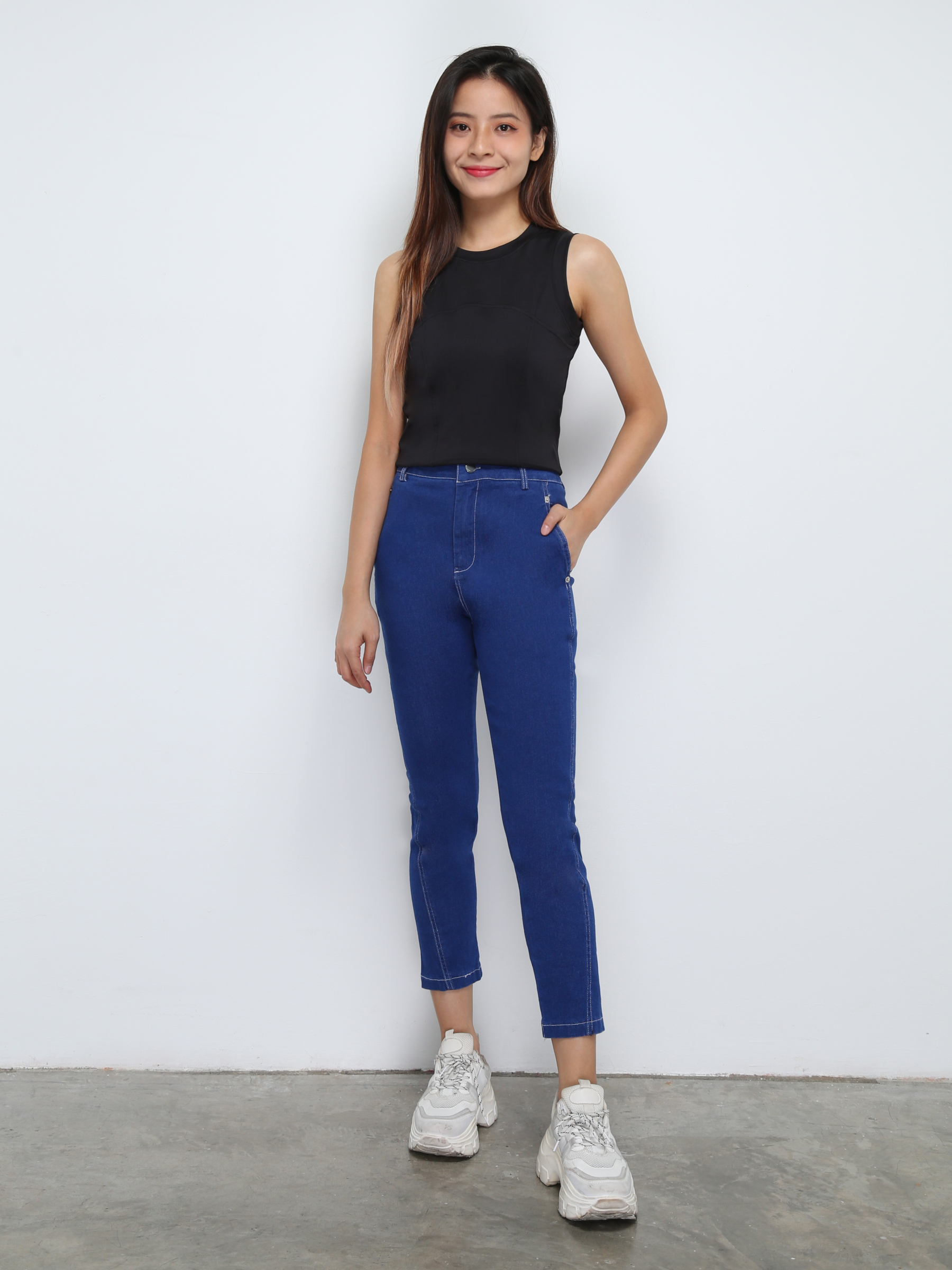 Denim Front Button And Pocket Long Sleeve 29371