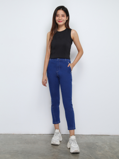 Denim Front Button And Pocket Long Sleeve 29371