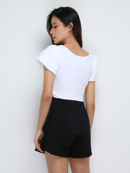 High Waist pleated Short pants 29266