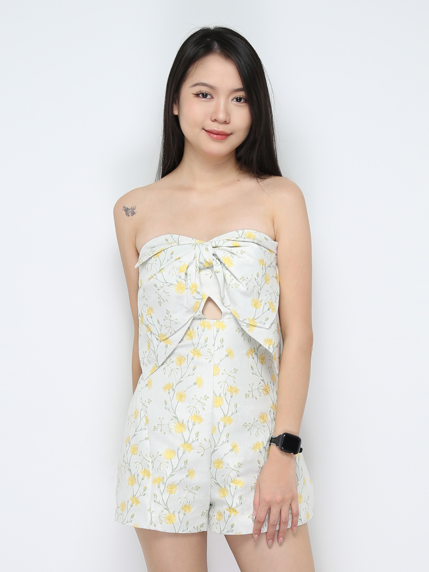 Floral Front Ribbon Jumpsuit 31200