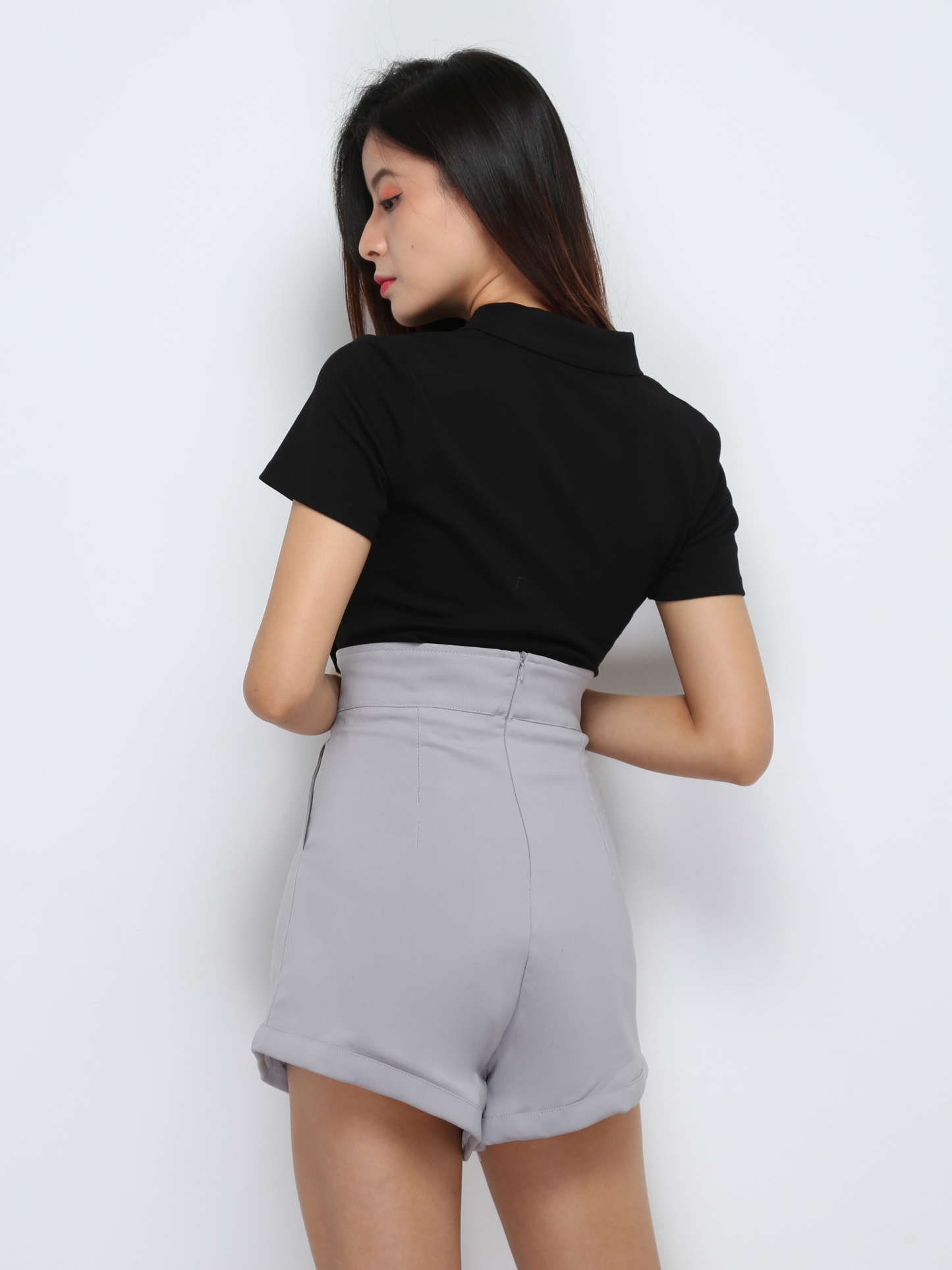 High Waist Ruffles Short Pants 29595